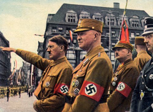 Hitler, Himmer, Roehm in Leipzig